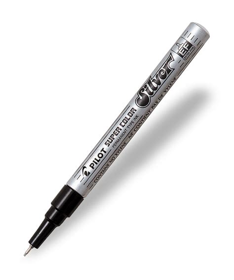 silver permanent marker pen